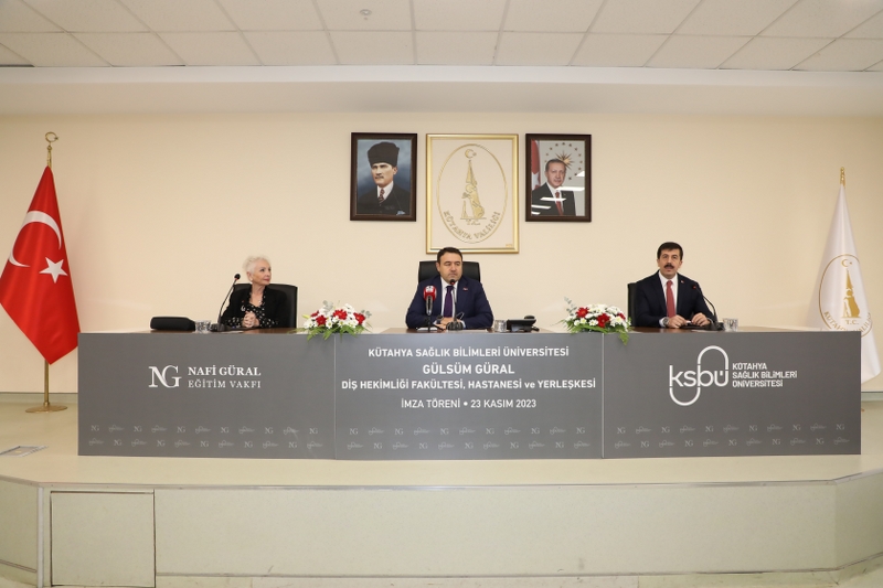 Valimiz Sayın Musa Işın, KSBÜ Gülsüm Güral Diş Hekimliği Fakültesi, Hastanesi ve Yerleşkesi İmza Töreni’ne katıldı